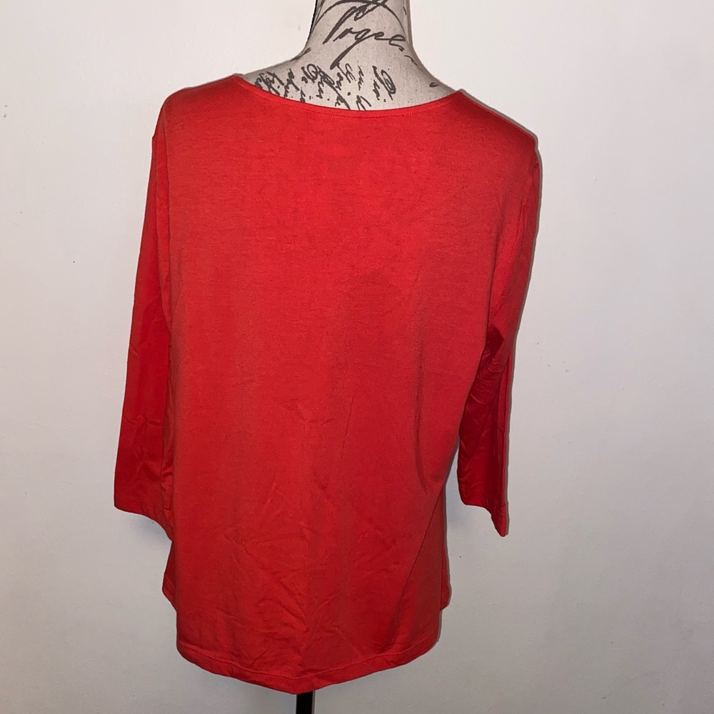 🌺Ruby Rd Beautiful Floral Accent Top🌺 - Picture 7 of 9